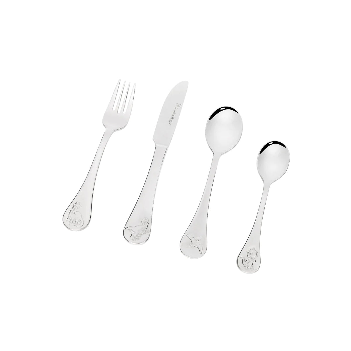 Childrens Cutlery Dinosaurs 4pc Set