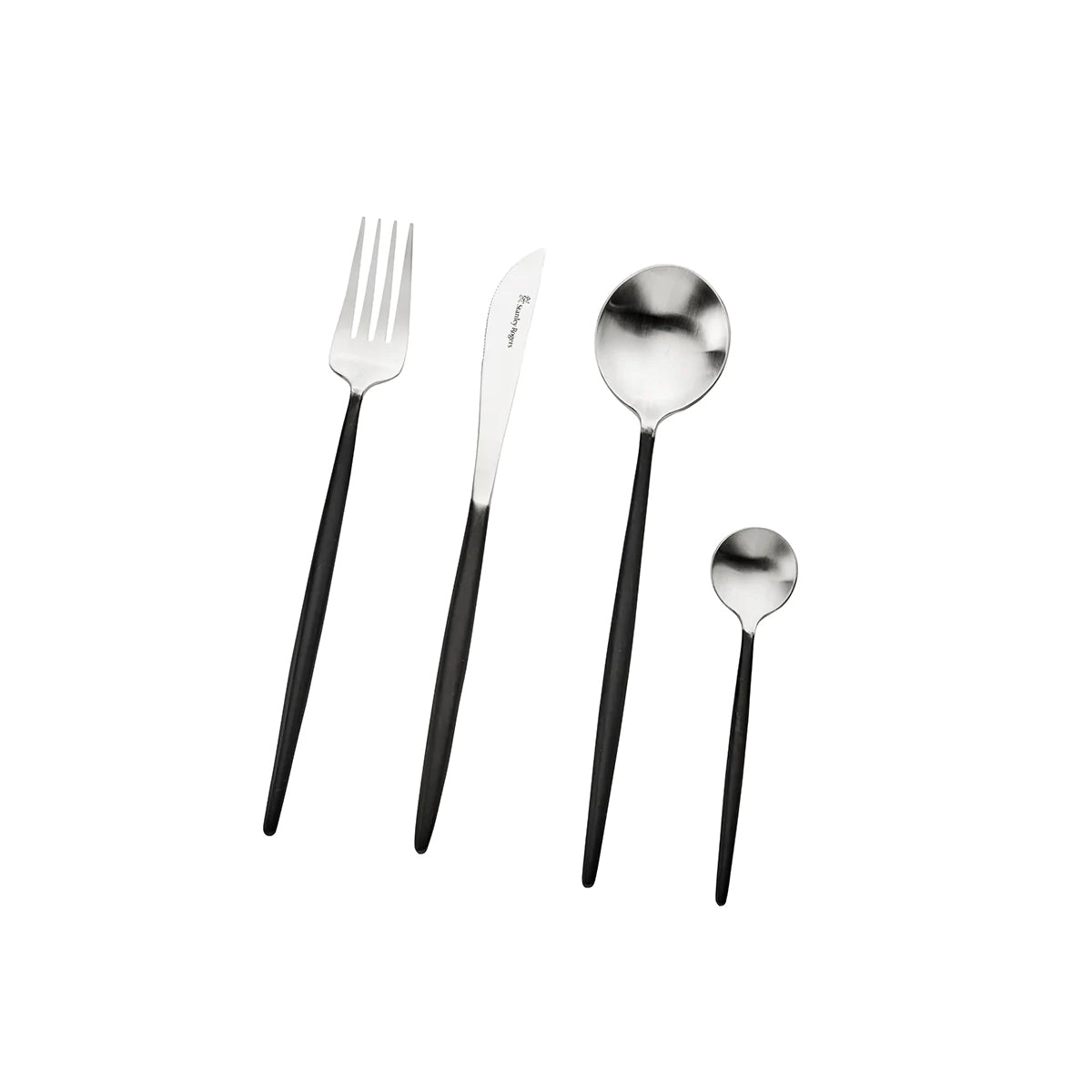 Piper Black 16pc Cutlery Set