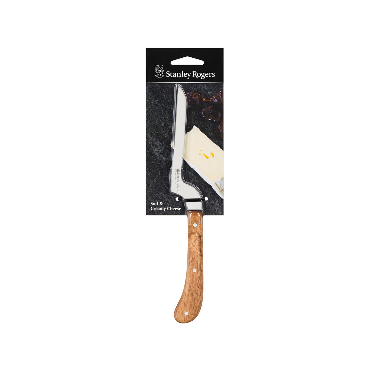 SR50762 Stanley Rogers Pistol Grip Long Soft Cheese Knife Acacia Tomkin Australia Hospitality Supplies