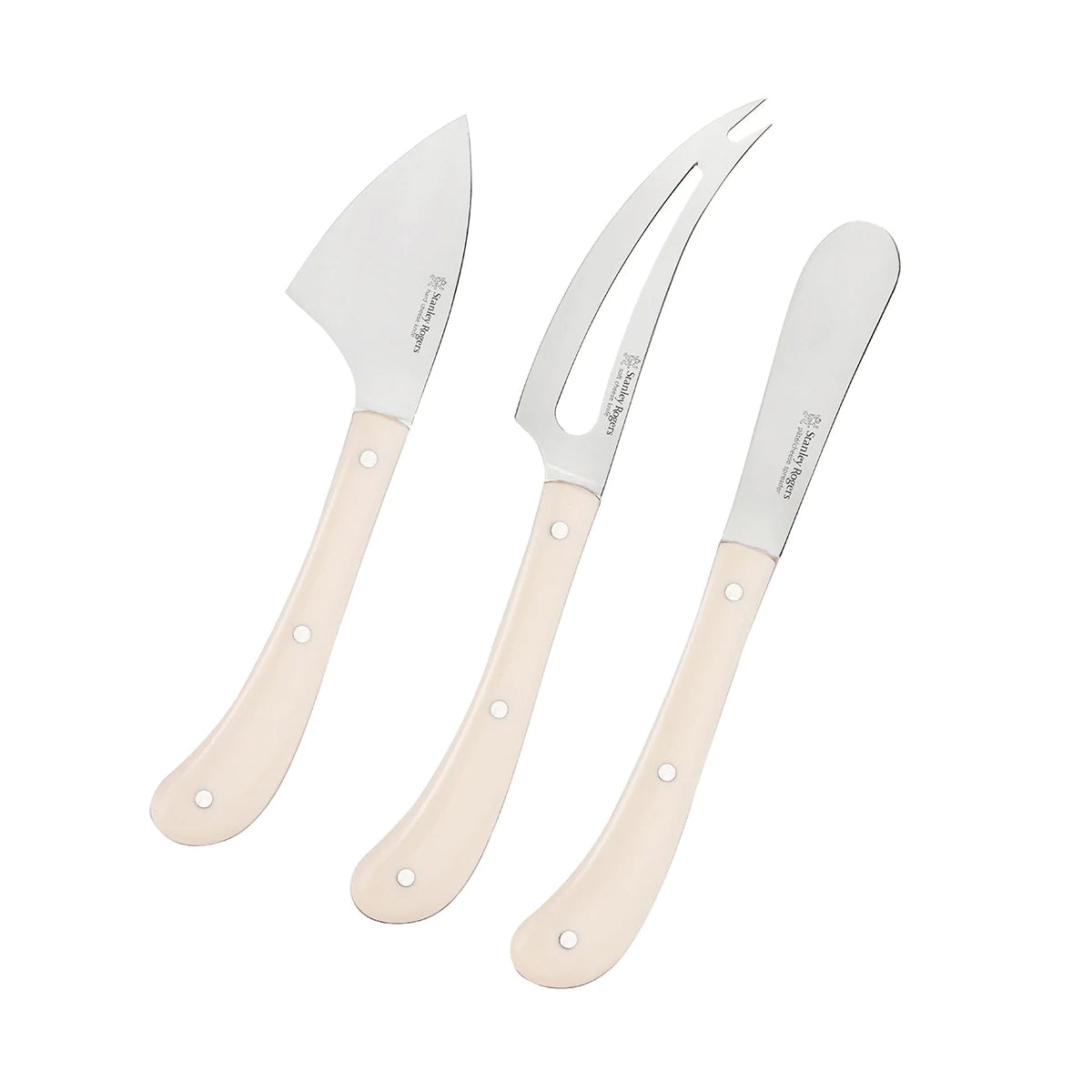 SR50809 Stanley Rogers Pistol Grip Cream Cheese 3pc Set Tomkin Australia Hospitality Supplies