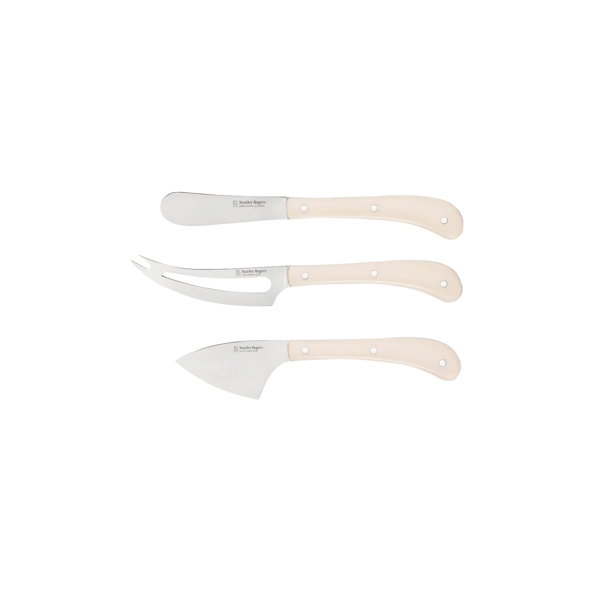 SR50809 Stanley Rogers Pistol Grip Cream Cheese 3pc Set Tomkin Australia Hospitality Supplies