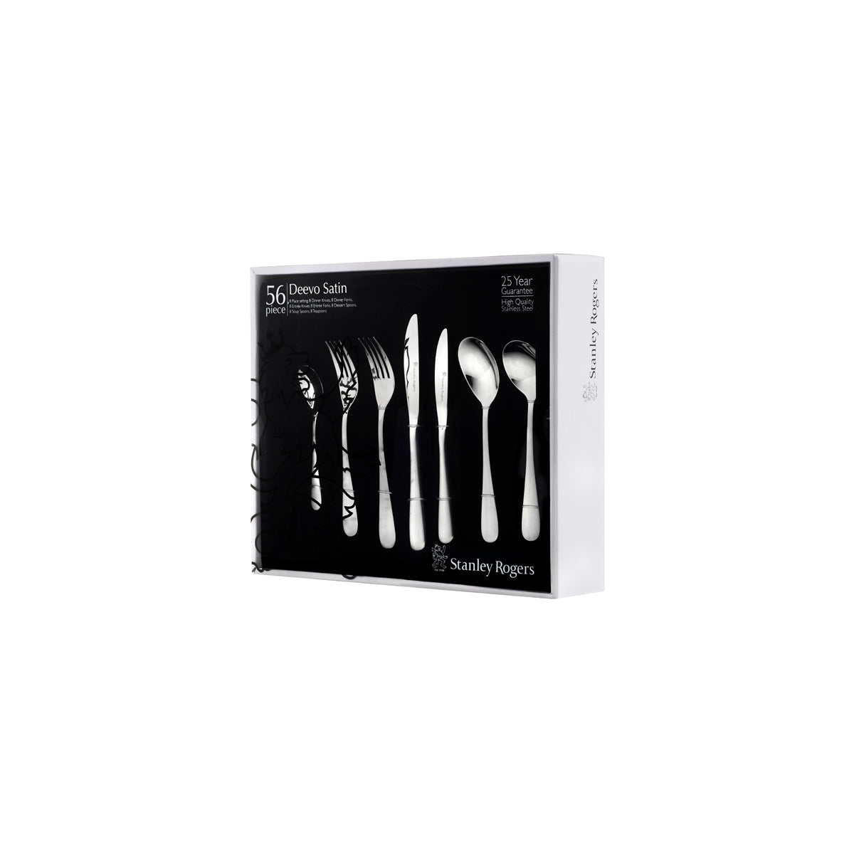 SR50812 Stanley Rogers Deevo Satin 56pc Cutlery Set Tomkin Australia Hospitality Supplies