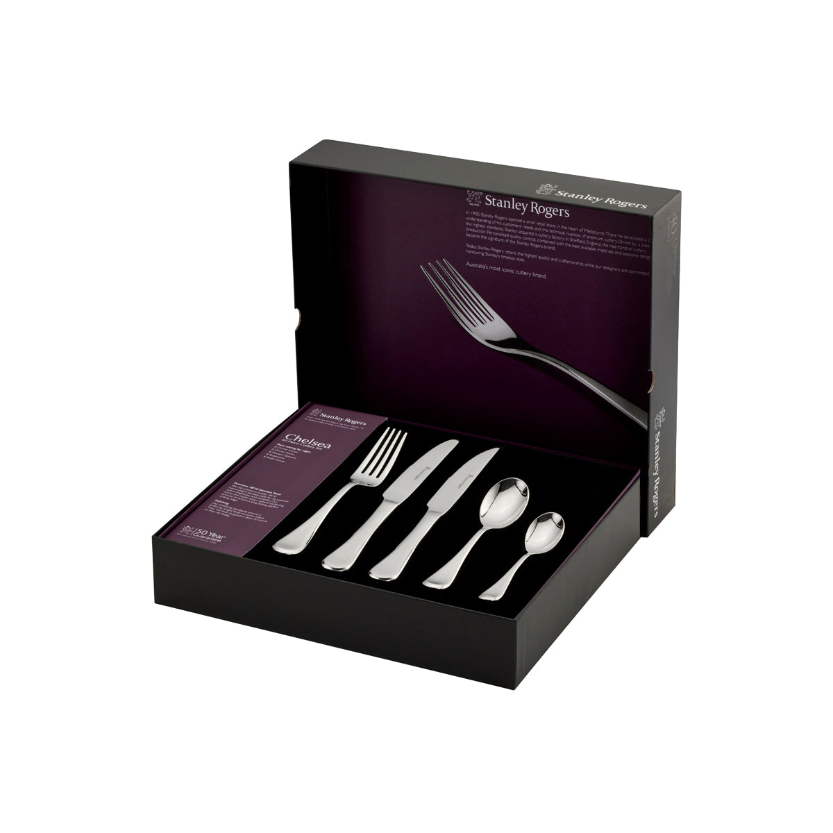 SR50828 Stanley Rogers Chelsea 40pc Cutlery Set  Tomkin Australia Hospitality Supplies