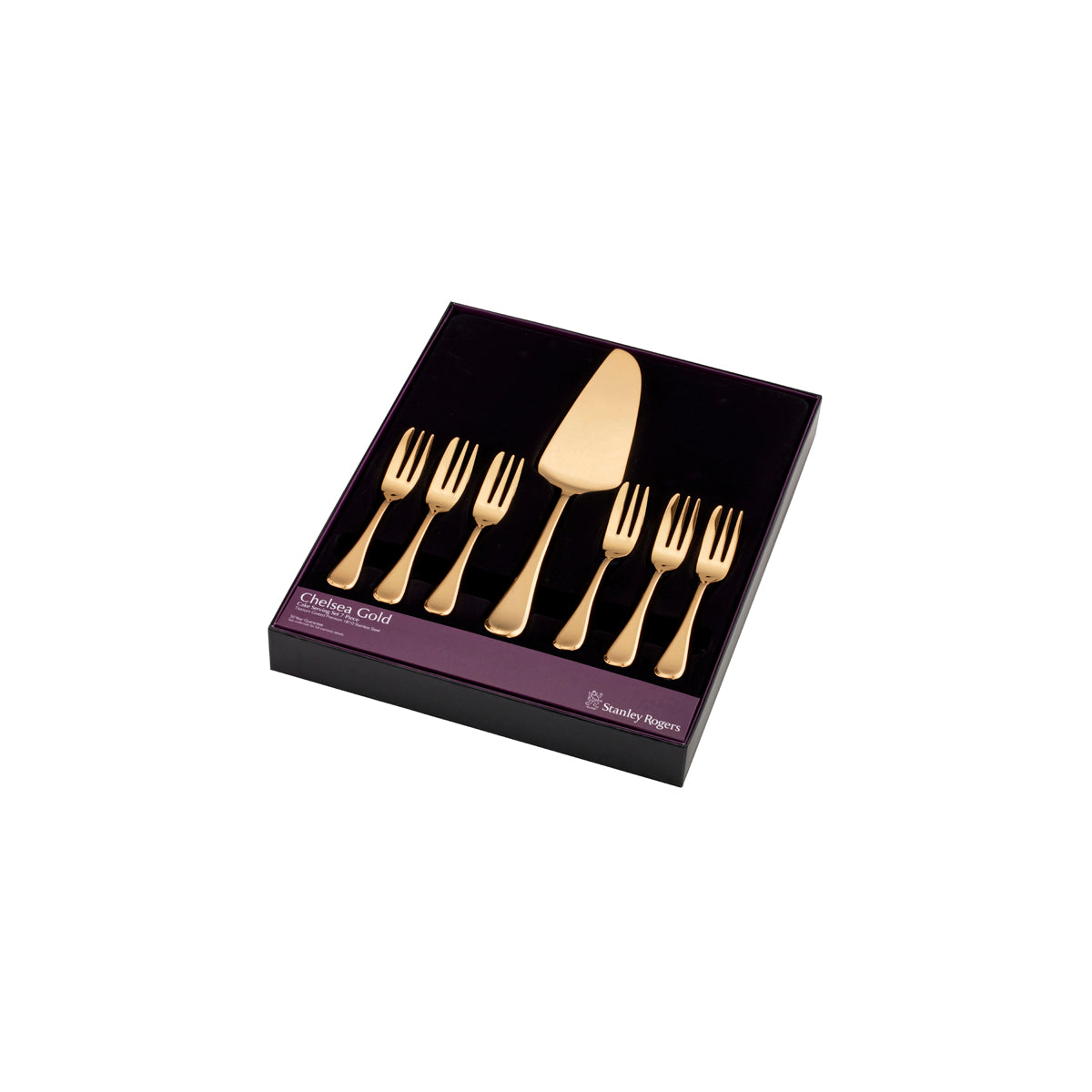 Chelsea Gold Cake Serving 7 Piece Set