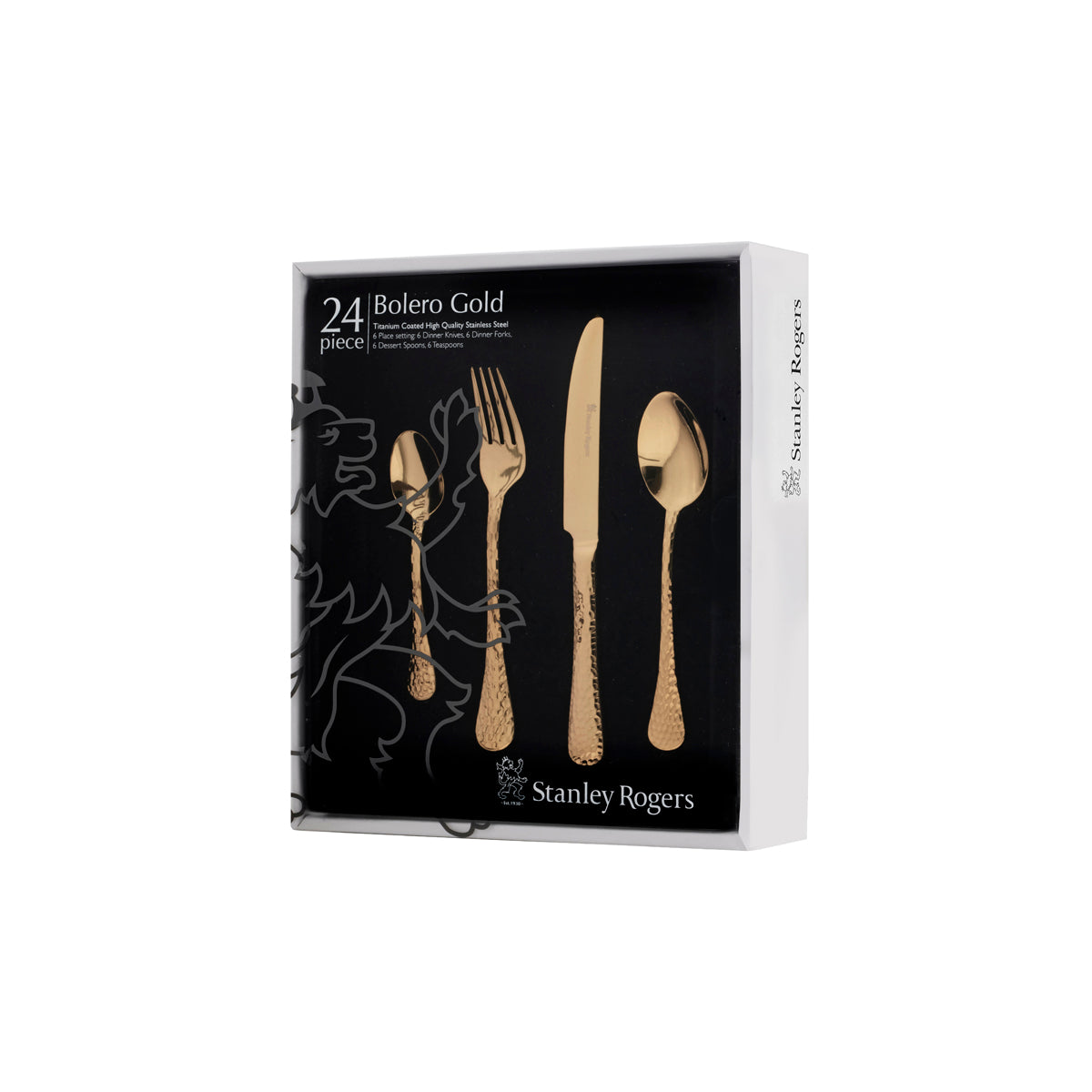 Bolero Gold 24pc Cutlery Set