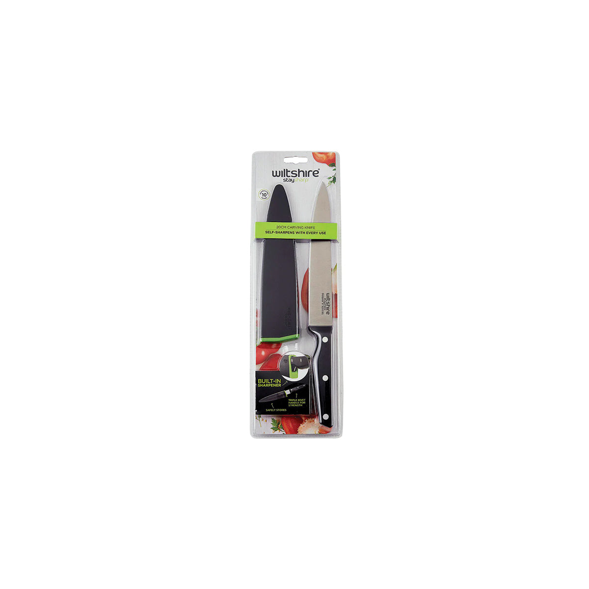 WILTSHIRE Staysharp Triple Riveted Carving 200mm | Tomkin Australia
