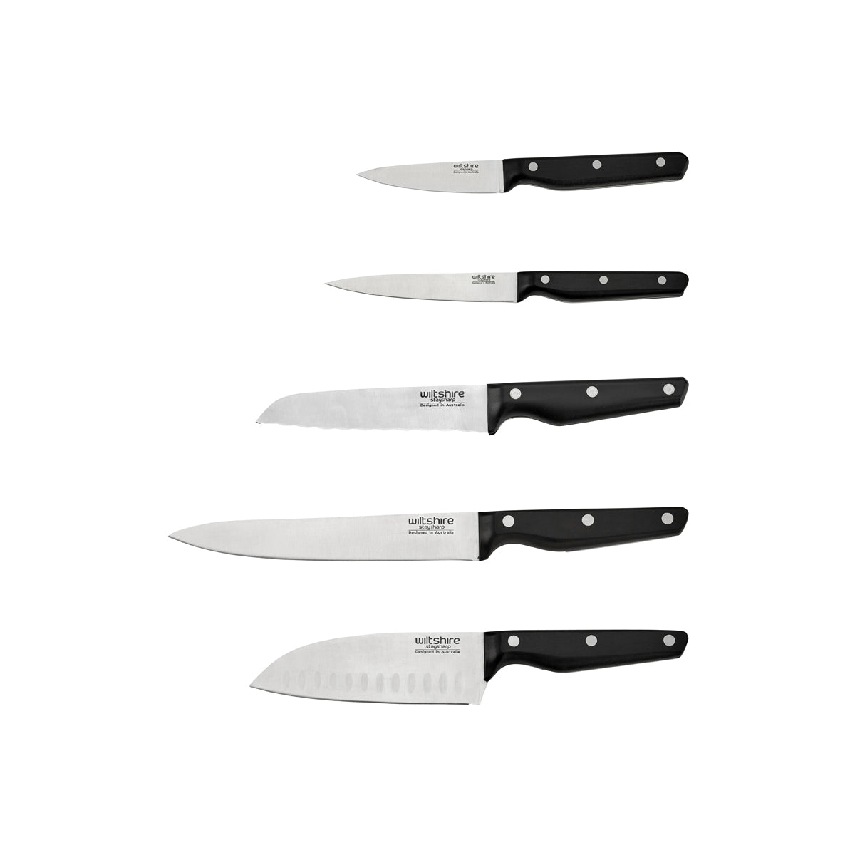 WILTSHIRE Staysharp Triple Riveted 6pc Block Set | Tomkin Australia