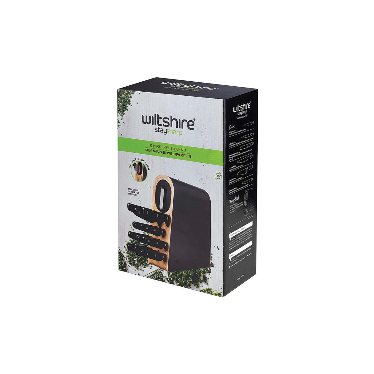 Staysharp Triple Riveted 12pc Block Set - DISCONTINUED BY SUPPLIER