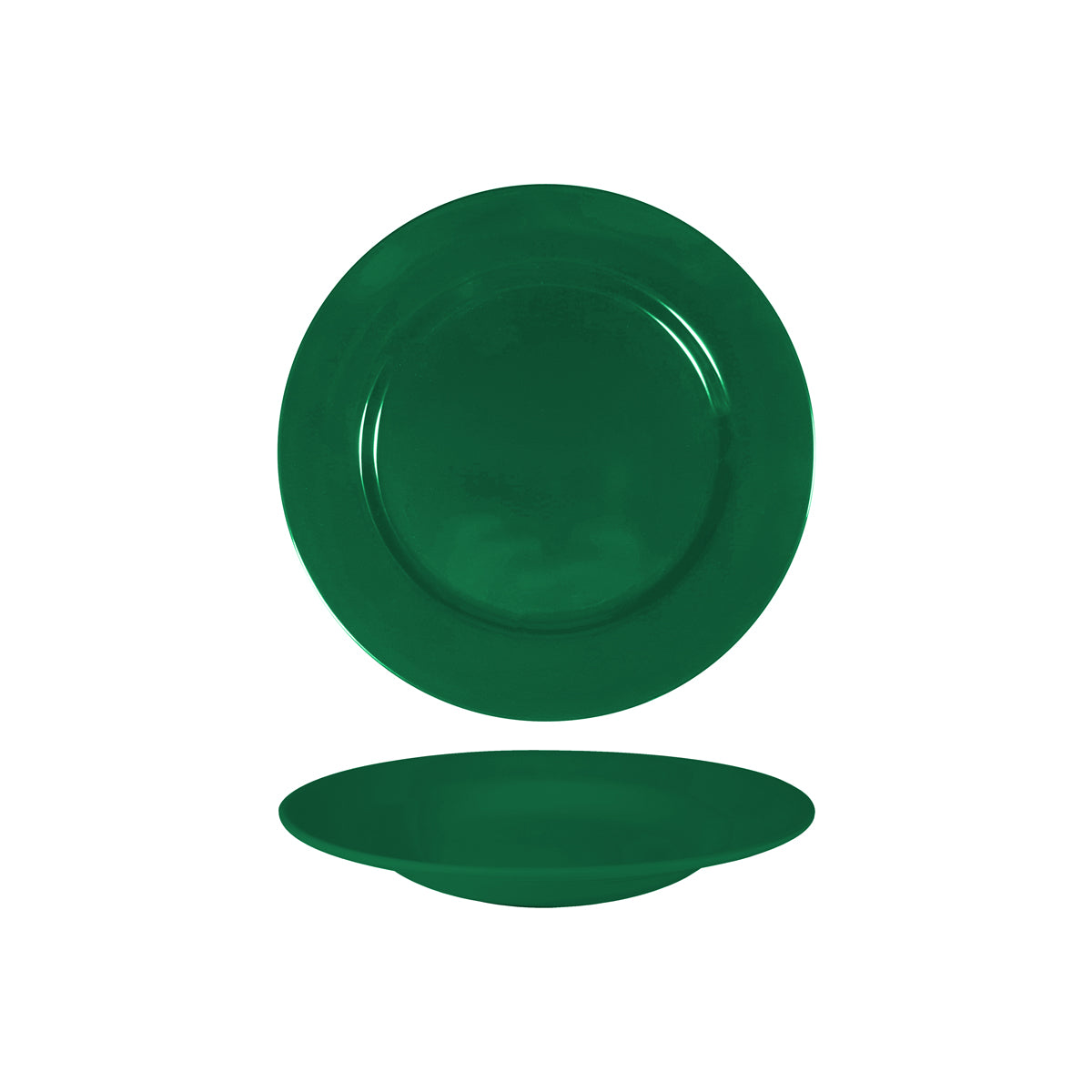 SUPER20404 Superware Green Round Soup Plate 230x35mm Tomkin Australia Hospitality Supplies
