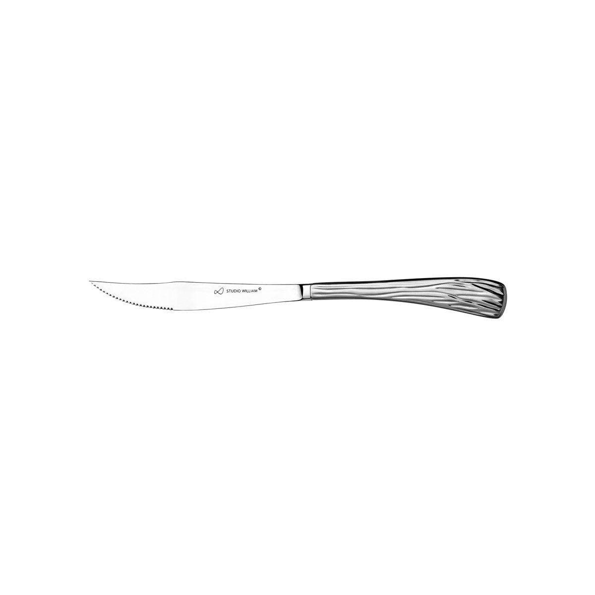 SWW-LAS35 Studio William Larch Satin Horn Steak Knife 240mm Tomkin Australia Hospitality Supplies