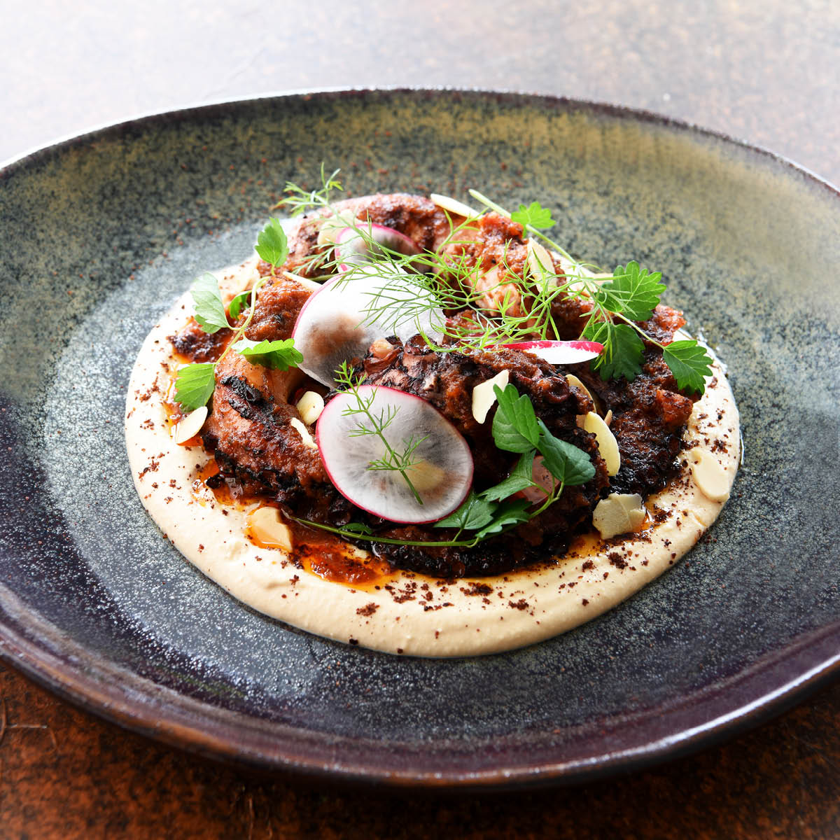 Artistica Reactive Brown Round Tapas Dish 110mm