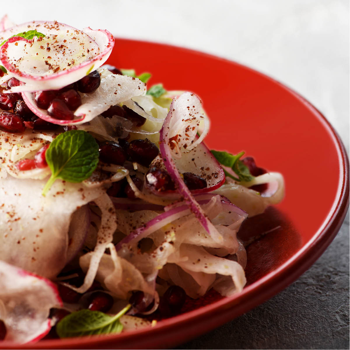 Artistica Reactive Red Square Sauce Dish 80mm