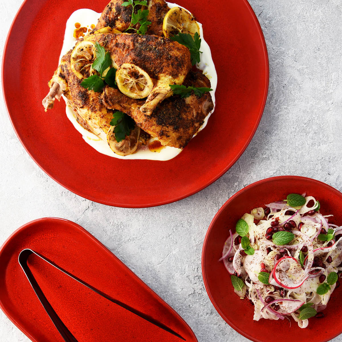 98231 Tablekraft Artistica Reactive Red Serving Platter 308mm Tomkin Australia Hospitality Supplies