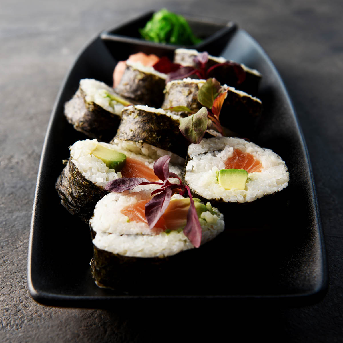 Black Round Flared Bowl 230mm