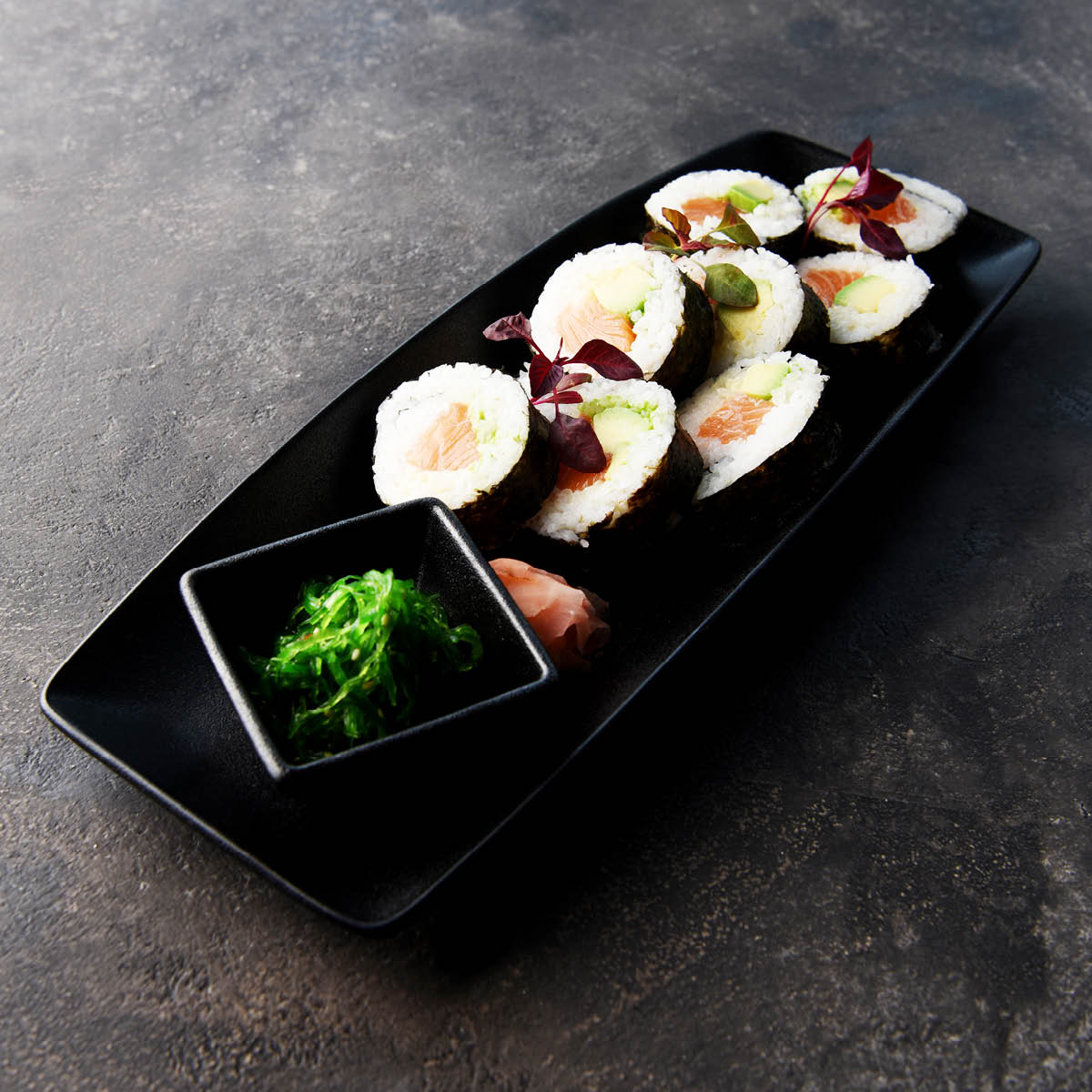 Black Round Coupe Plate 240mm