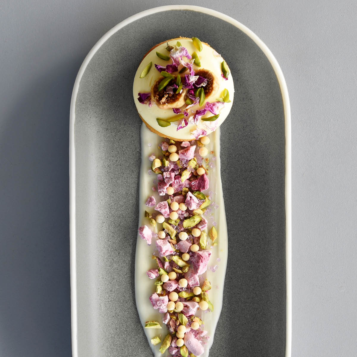 Urban Grey Oval Plate 330x100mm