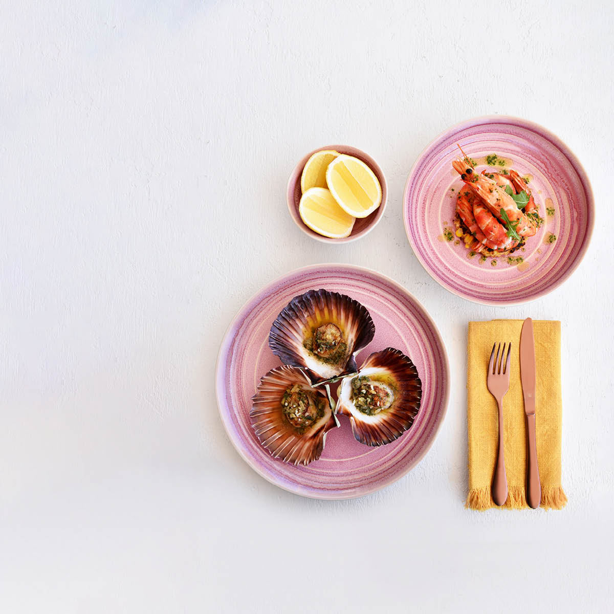 Urban Linea Dusty Pink Soup / Pasta Bowl 230mm