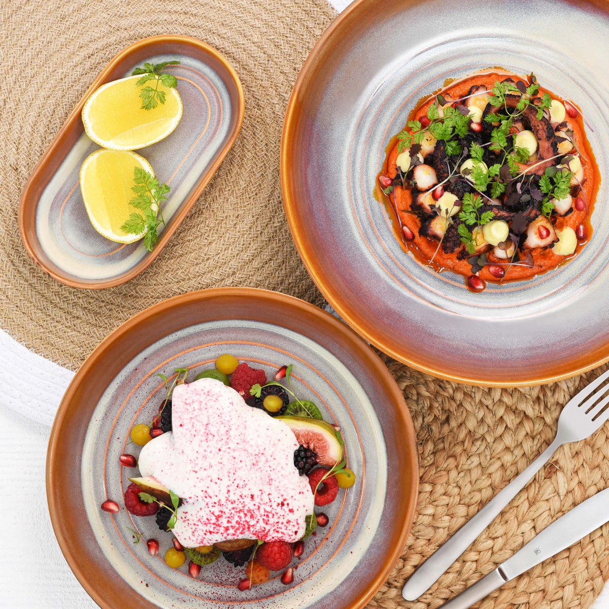 907230 Tablekraft Urban Loft Auburn Sauce Dish 65mm / 75ml Tomkin Australia Hospitality Supplies