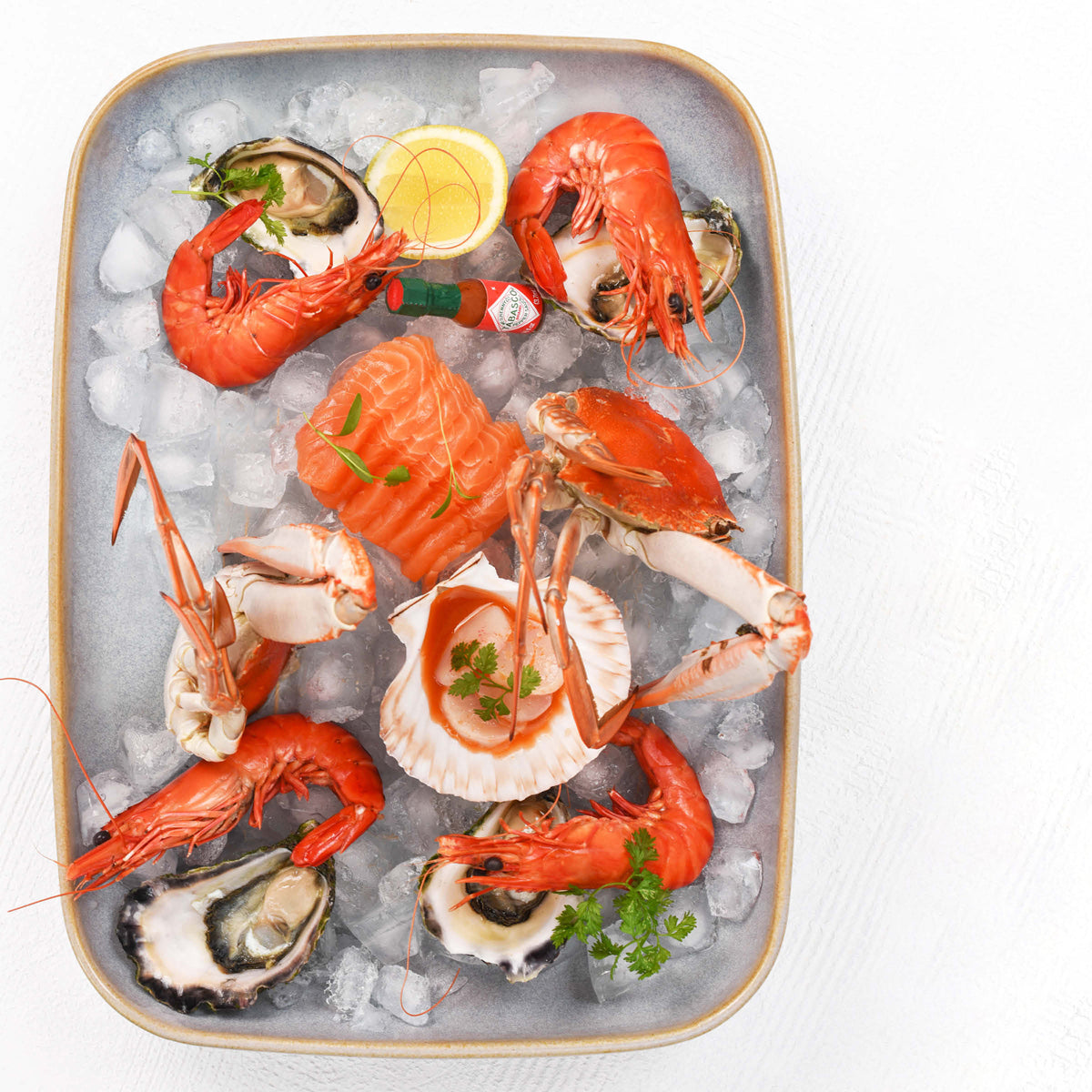 Urban Loft Azure Blue Rectangular Server 365x270mm