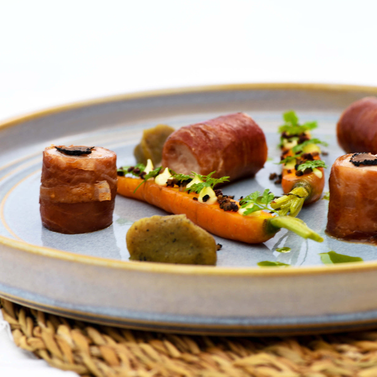 Urban Loft Azure Blue Serve Platter 320mm