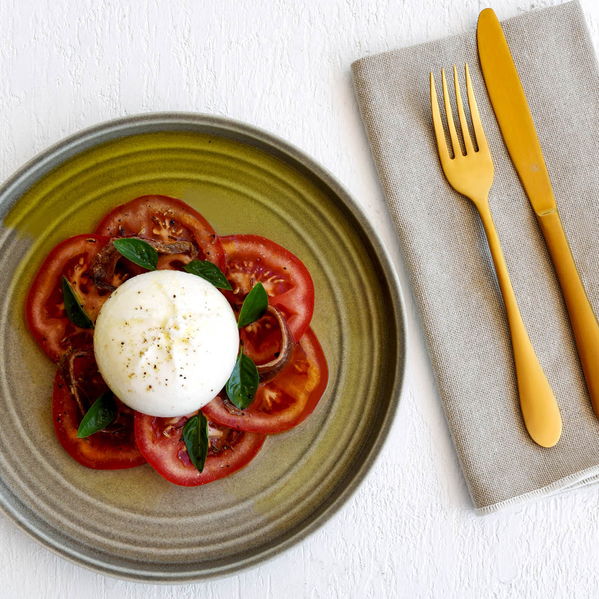 Urban Loft Frost Grey Round Plate 220mm