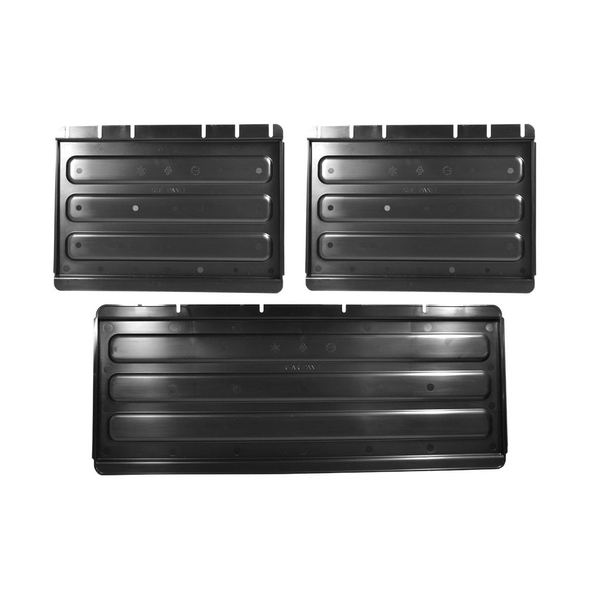 09618 Unica Trolley Panel Set Black To Suit 09603 Tomkin Australia Hospitality Supplies