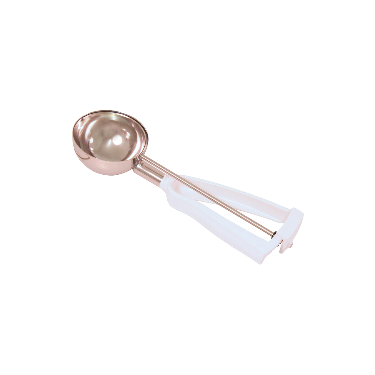 21506 Bonzer Ice Cream Scoop White Handle No.6 Tomkin Australia Hospitality Supplies