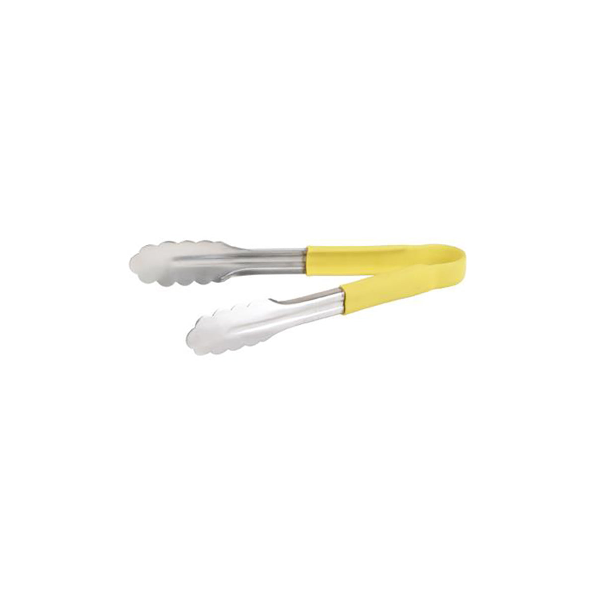 36085 Chef Inox Utility Tong with Yellow PVC Handle 300mm Tomkin Australia Hospitality Supplies