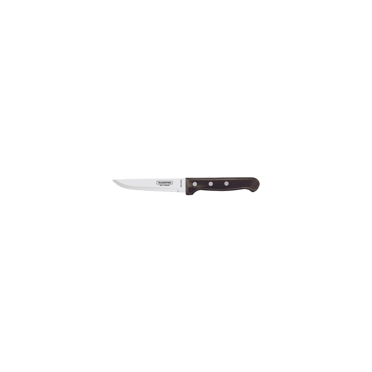 TM21413/095 Tramontina Churrasco Steak Knife Gaucho with Polywood Handle Brown 127mm Tomkin Australia Hospitality Supplies