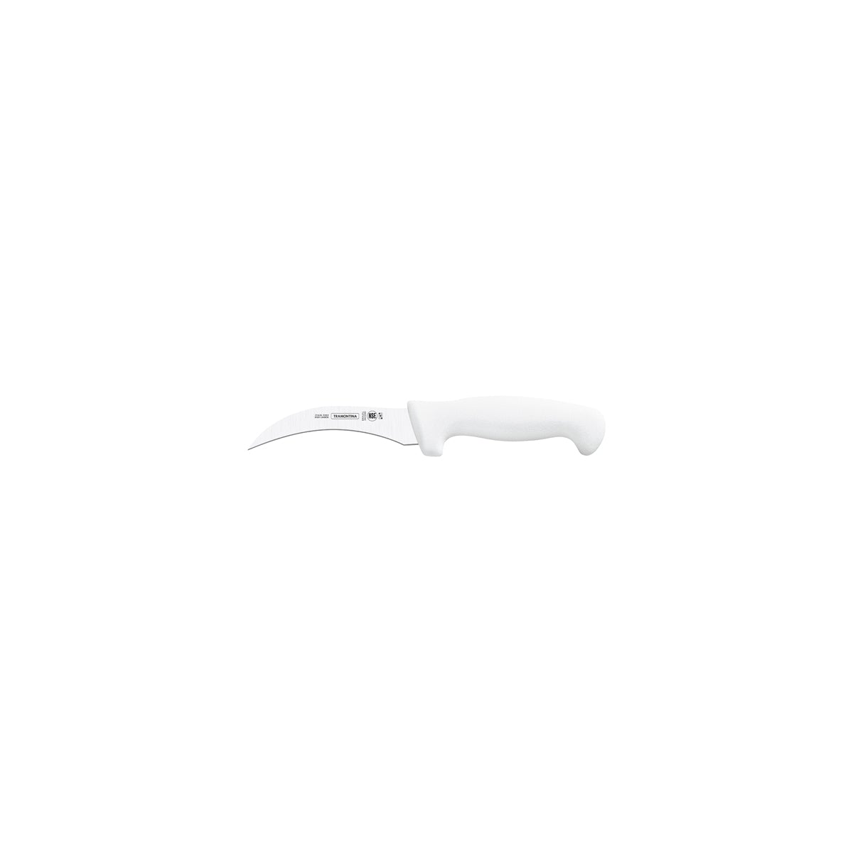 TM24613/084 Tramontina Professional Master Jowl Knife Curved Narrow Blade White 102mm Tomkin Australia Hospitality Supplies