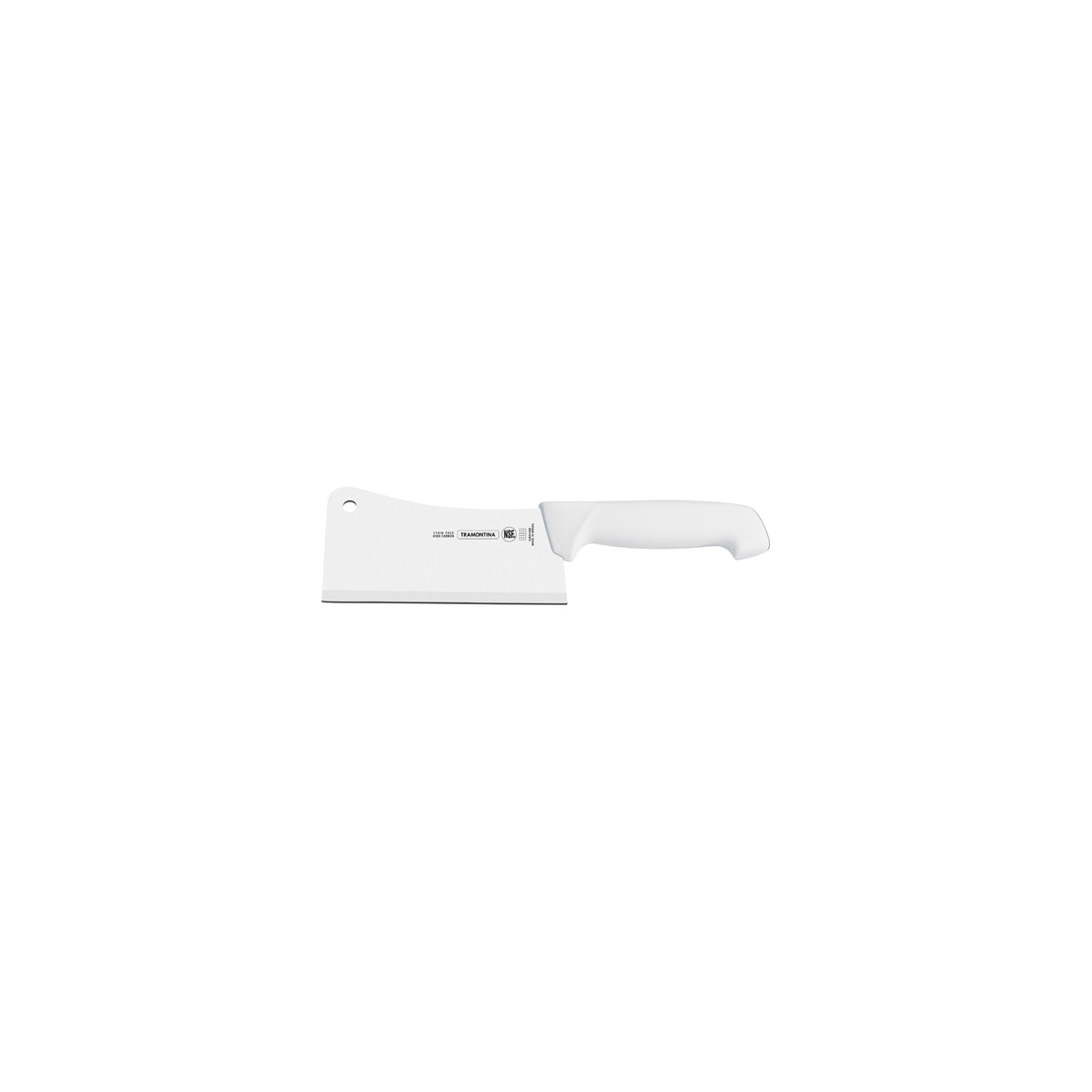 TM24624/186 Tramontina Professional Master Cleaver Curved Wide Blade White 152mm Tomkin Australia Hospitality Supplies