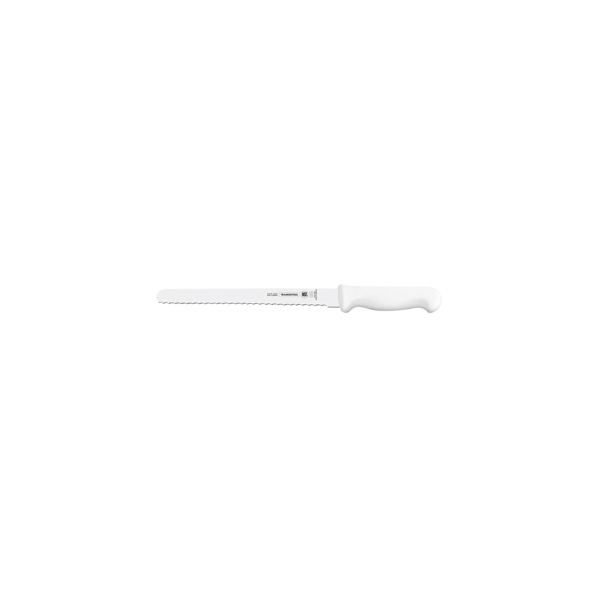 TM24627/088 Tramontina Professional Master Serrated Ham Slicer Knife Straight Blade White 203mm Tomkin Australia Hospitality Supplies
