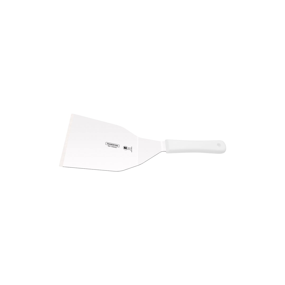 TM24677/187 Tramontina Professional Master Hamburger Spatula Angled Wide White 178mm Tomkin Australia Hospitality Supplies