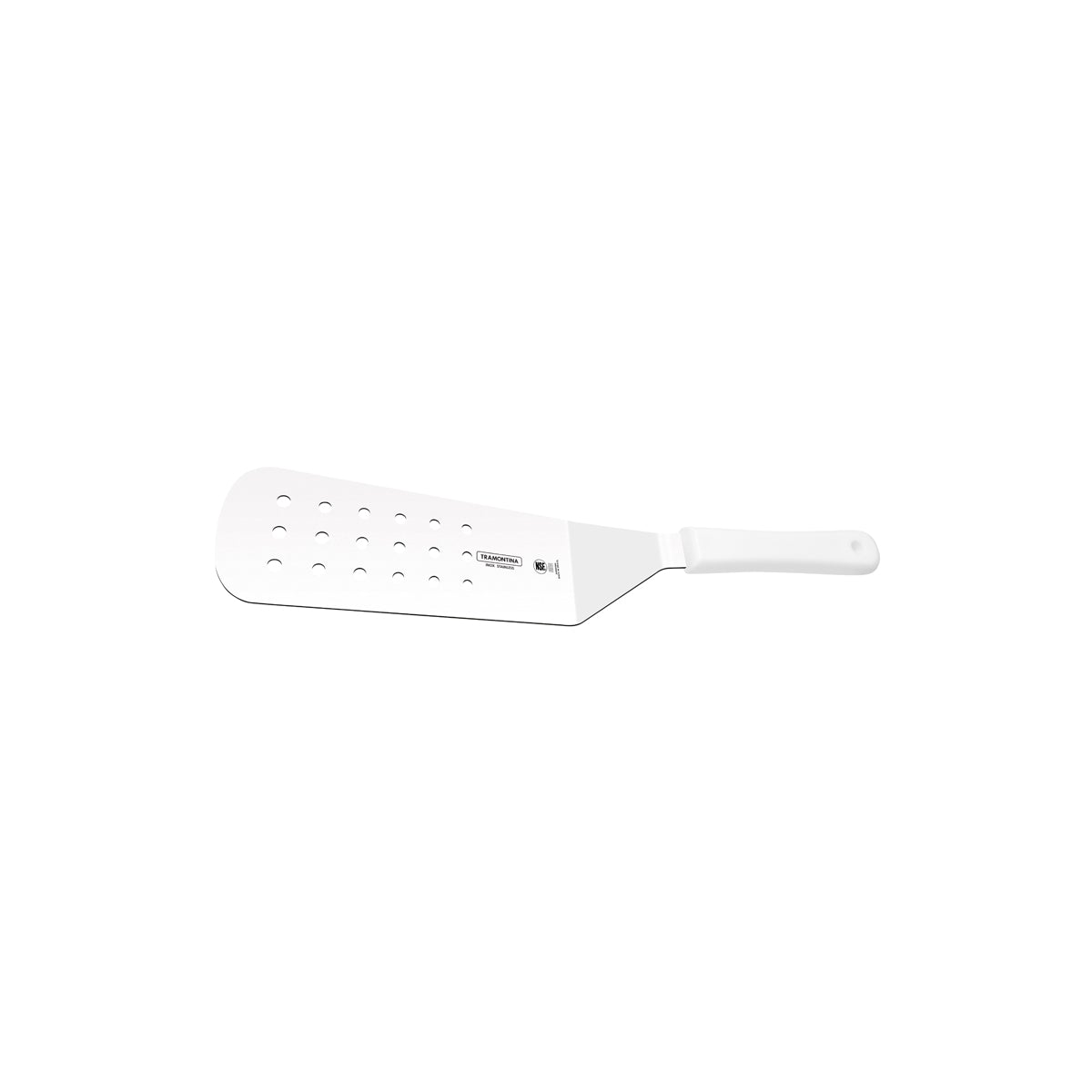 TM24680/189 Tramontina Professional Master Slotted Spatula Angled Wide White 229mm Tomkin Australia Hospitality Supplies