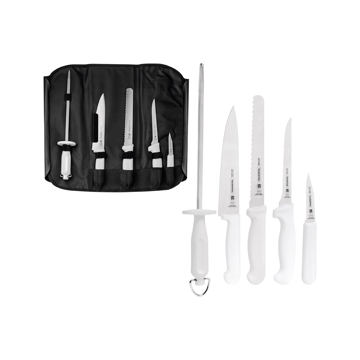 TM24699/816 Tramontina Professional Master Chefs Pouch Kit 6pc Set Black Tomkin Australia Hospitality Supplies