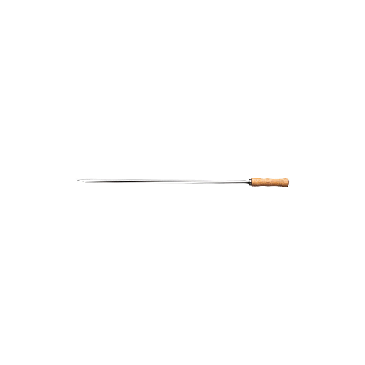 TM26418/075 Tramontina  Heavy Duty Stainless Steel Skewer Wood Handle Brown 750mm Tomkin Australia Hospitality Supplies