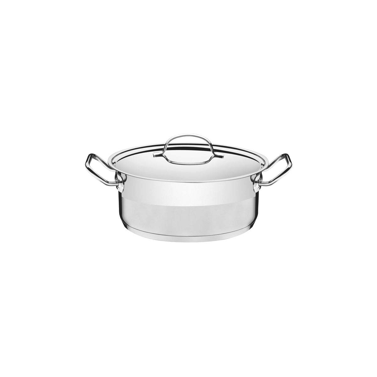 TM62623/201 Tramontina Professional Casserole with Lid Stainless Steel 200mm Tomkin Australia Hospitality Supplies