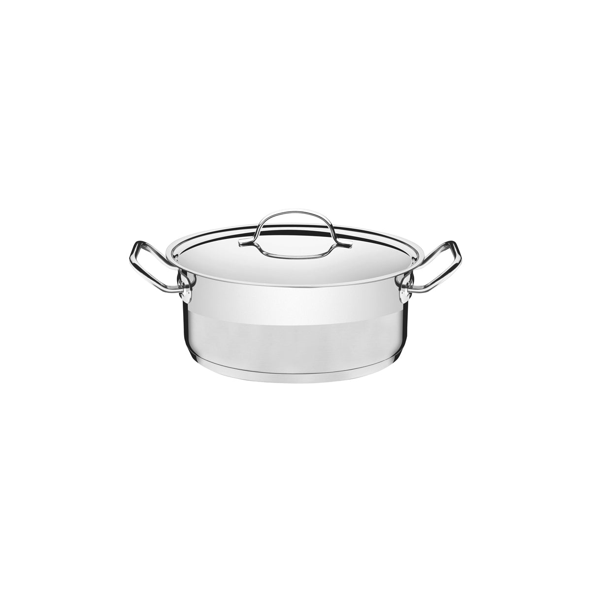 TM62623/241 Tramontina Professional Casserole with Lid Stainless Steel 240mm Tomkin Australia Hospitality Supplies