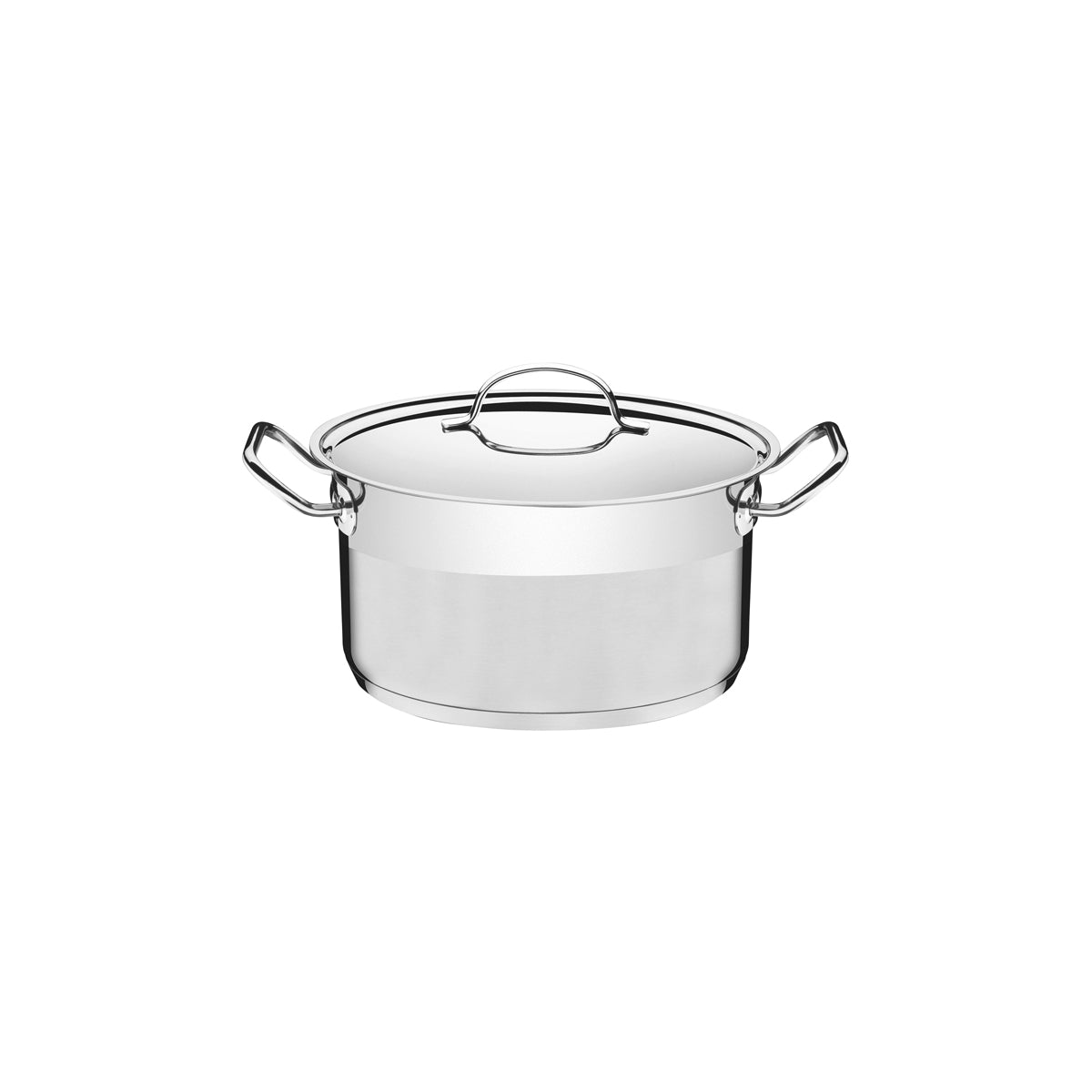 TM62624/201 Tramontina Professional Deep Casserole with Lid Stainless Steel 200mm Tomkin Australia Hospitality Supplies