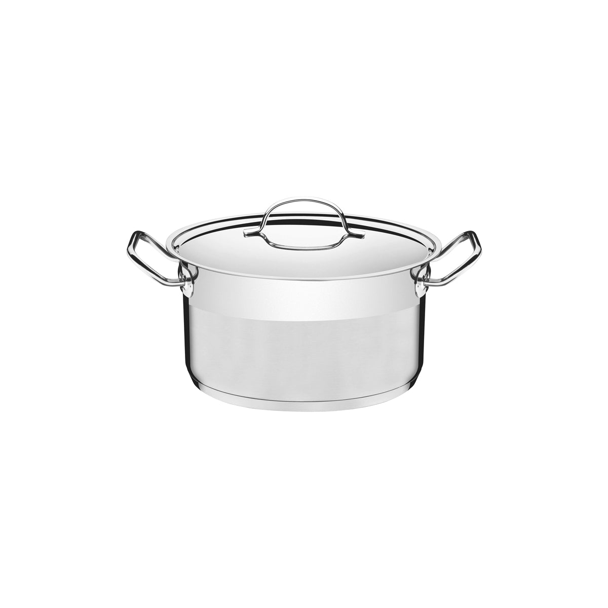 TM62624/281 Tramontina Professional Deep Casserole with Lid Stainless Steel 280mm Tomkin Australia Hospitality Supplies