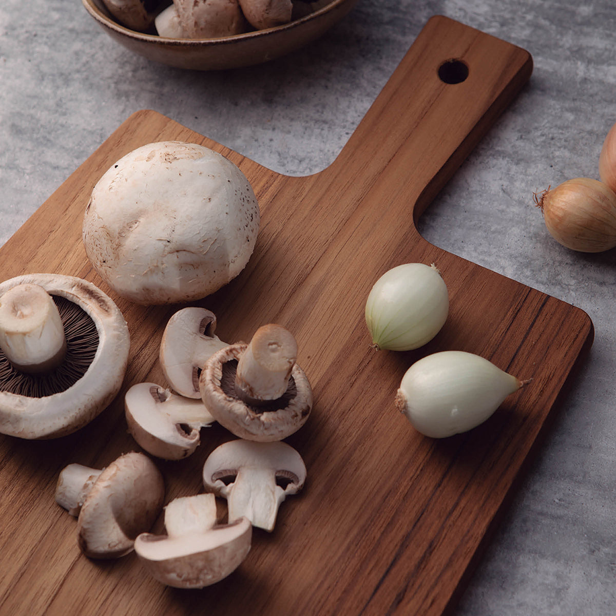 Teakwood Rectangular Paddle Board 400x270x18mm Tomkin Australia Hospitality Supplies