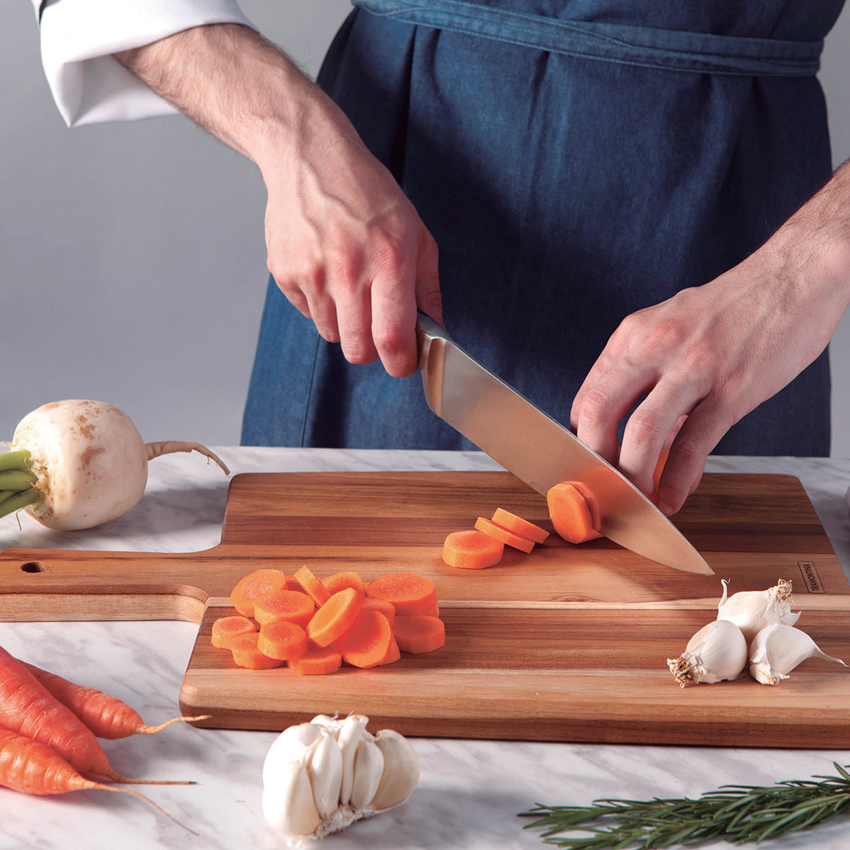 Teakwood Rectangular Paddle Board 400x270x18mm Tomkin Australia Hospitality Supplies