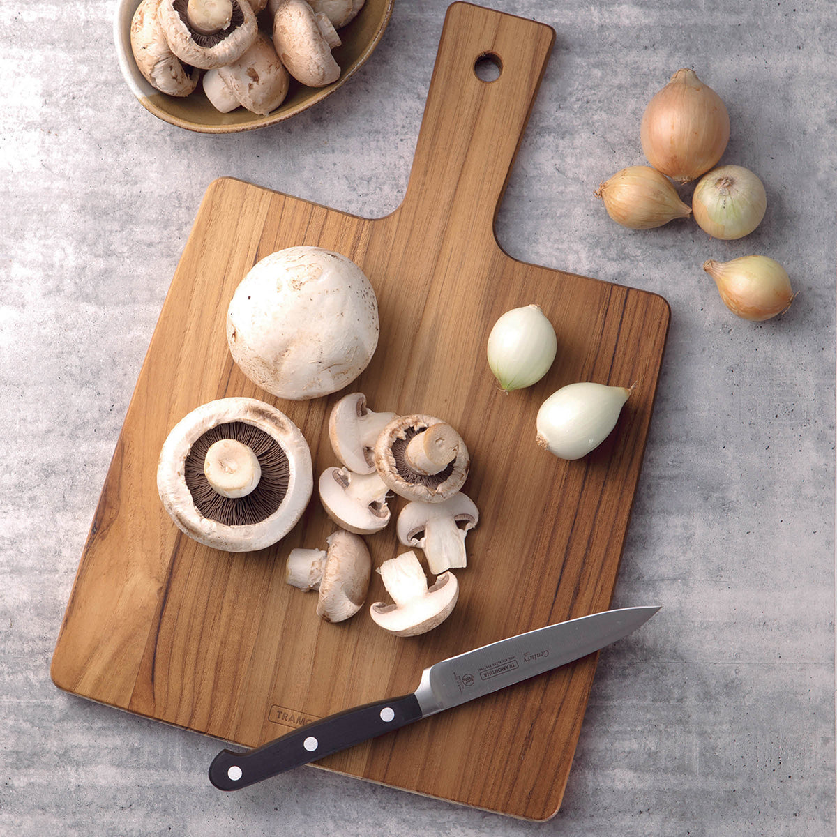 Teakwood Rectangular Paddle Board 400x270x18mm Tomkin Australia Hospitality Supplies