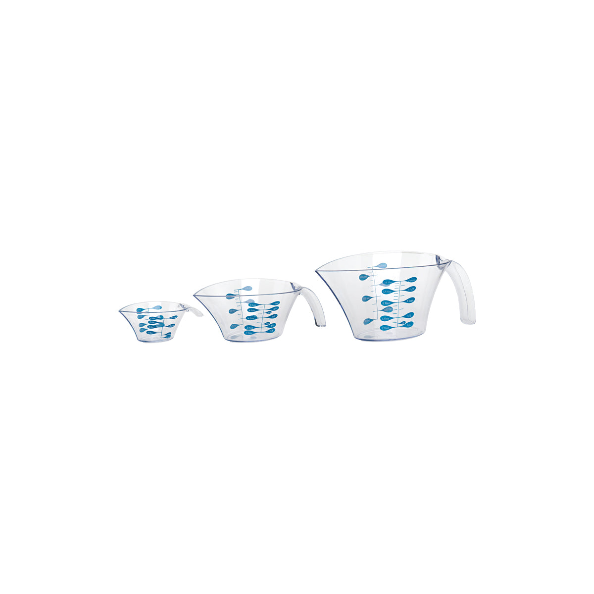 TRUTR995922 Trudeau Measuring Cups Set Of 3  Tomkin Australia Hospitality Supplies