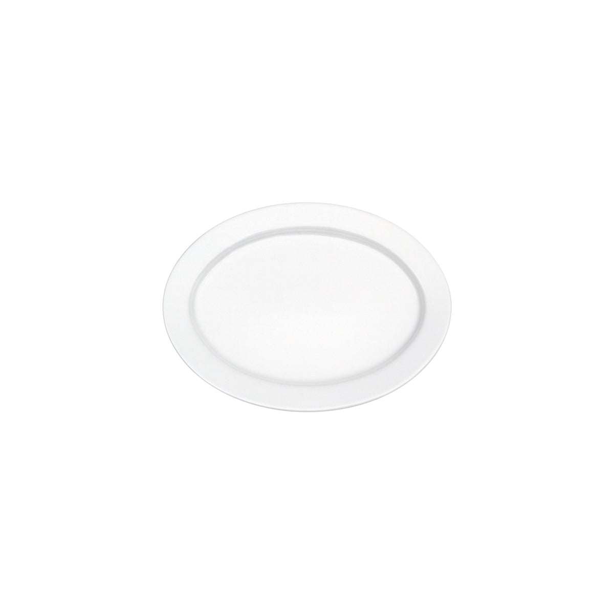 VB16-2016-2720 Villeroy And Boch Villeroy And Boch Corpo White Oval Plate Wide Rim 320x240mm Tomkin Australia Hospitality Supplies