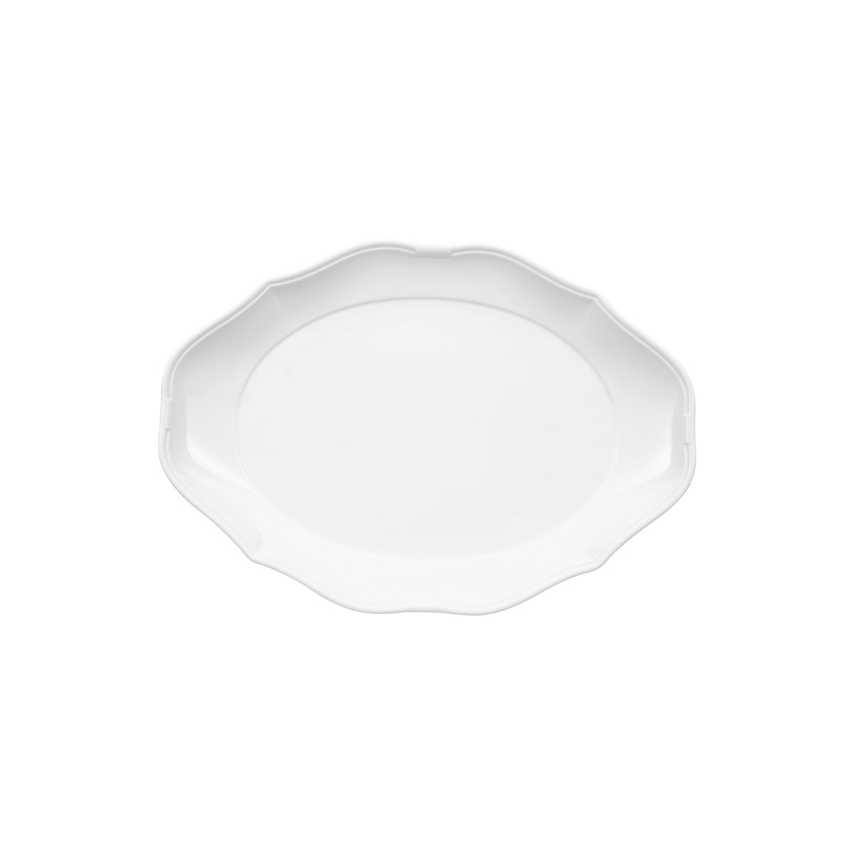 VB16-3318-2710 Villeroy And Boch Villeroy And Boch La Scala White Oval Plate Wide Rim 360x260mm Tomkin Australia Hospitality Supplies