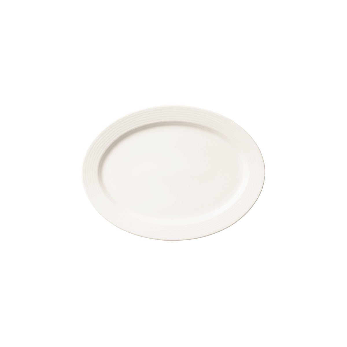 VB16-4003-2720 Villeroy And Boch Villeroy And Boch Sedona White Function Oval Plate Wide Rim 320x240mm Tomkin Australia Hospitality Supplies