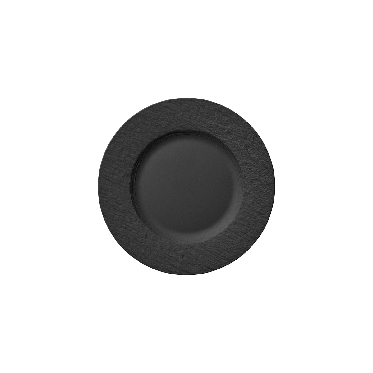 VB16-4074-2620 Villeroy And Boch Villeroy And Boch The Rock Black Shale Plate Wide Rim 270mm Tomkin Australia Hospitality Supplies