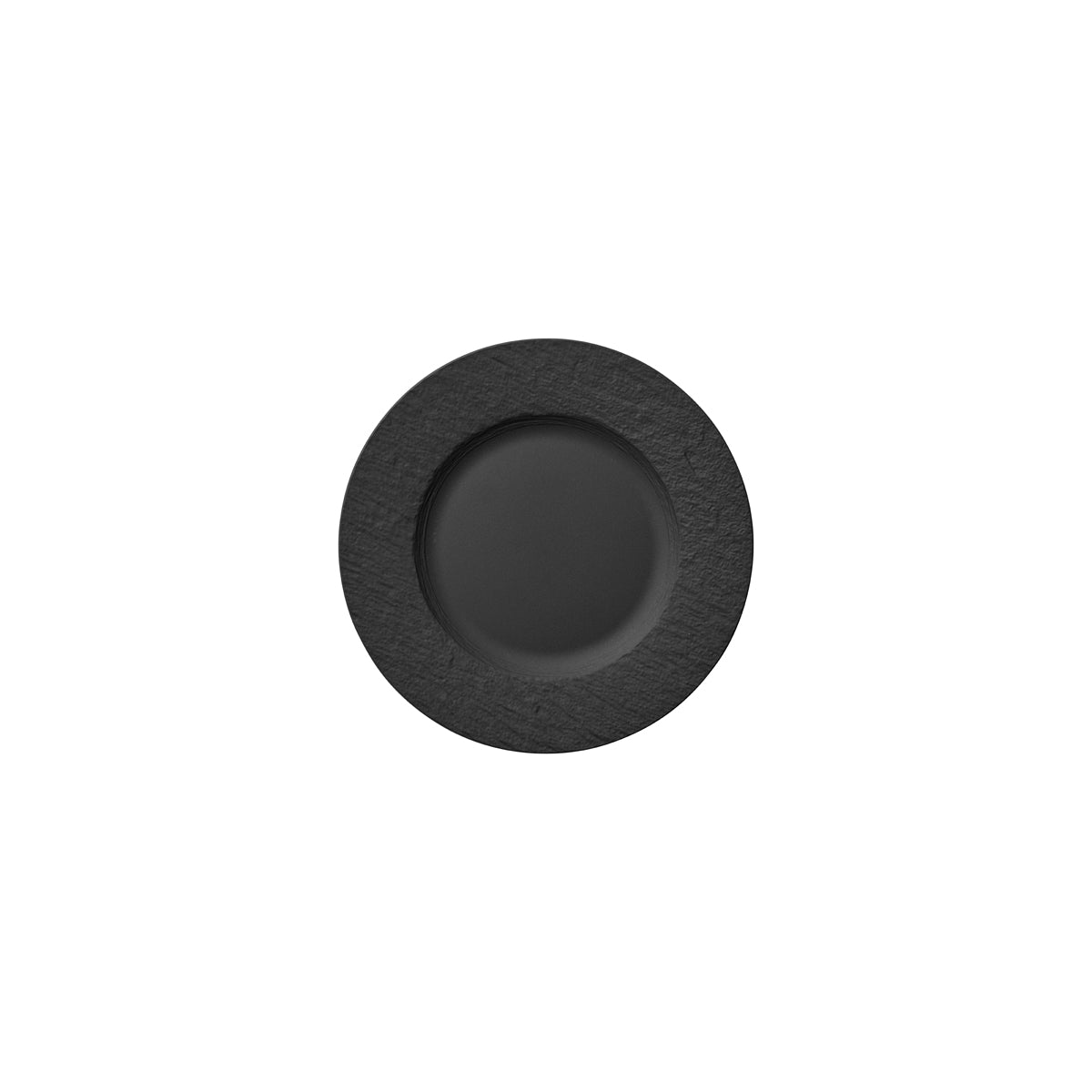 VB16-4074-2640 Villeroy And Boch Villeroy And Boch The Rock Black Shale Plate Wide Rim 220mm Tomkin Australia Hospitality Supplies