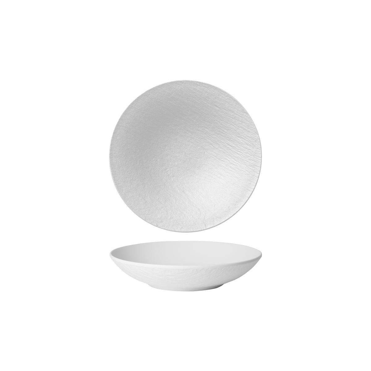 VB16-4077-2536 Villeroy And Boch Villeroy And Boch The Rock White Glacier Deep Coupe Plate 240mm Tomkin Australia Hospitality Supplies